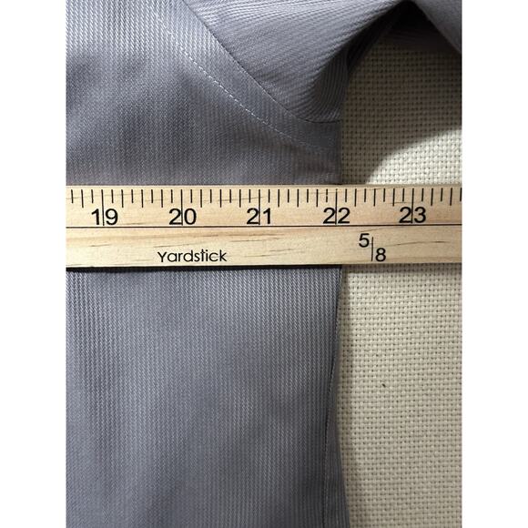 CALVIN KLEIN Slim Fit Non Iron Button Down Shirt Men's 16 32/33 Gray Collared - Picture 4 of 11